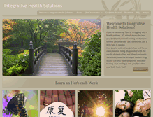 Tablet Screenshot of integrativehealthsolutionsllc.com